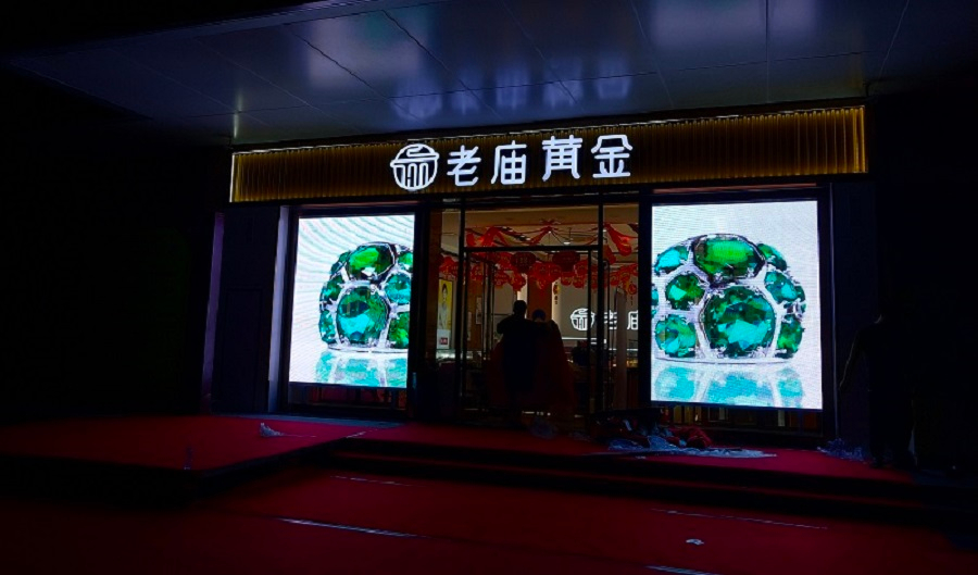 国浩光电：实体门店LED透明屏产品广告营销解决方案